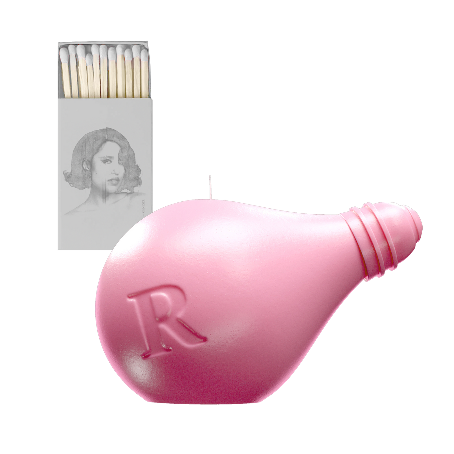Genesis | Pink Light Candle + Matches