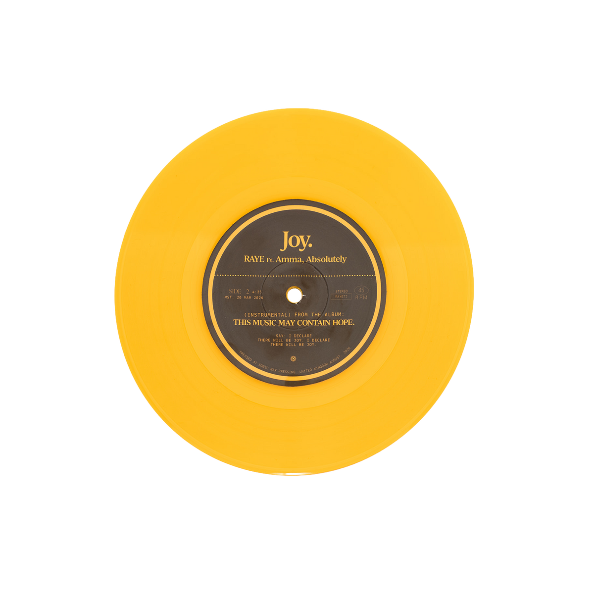Joy 7" Vinyl