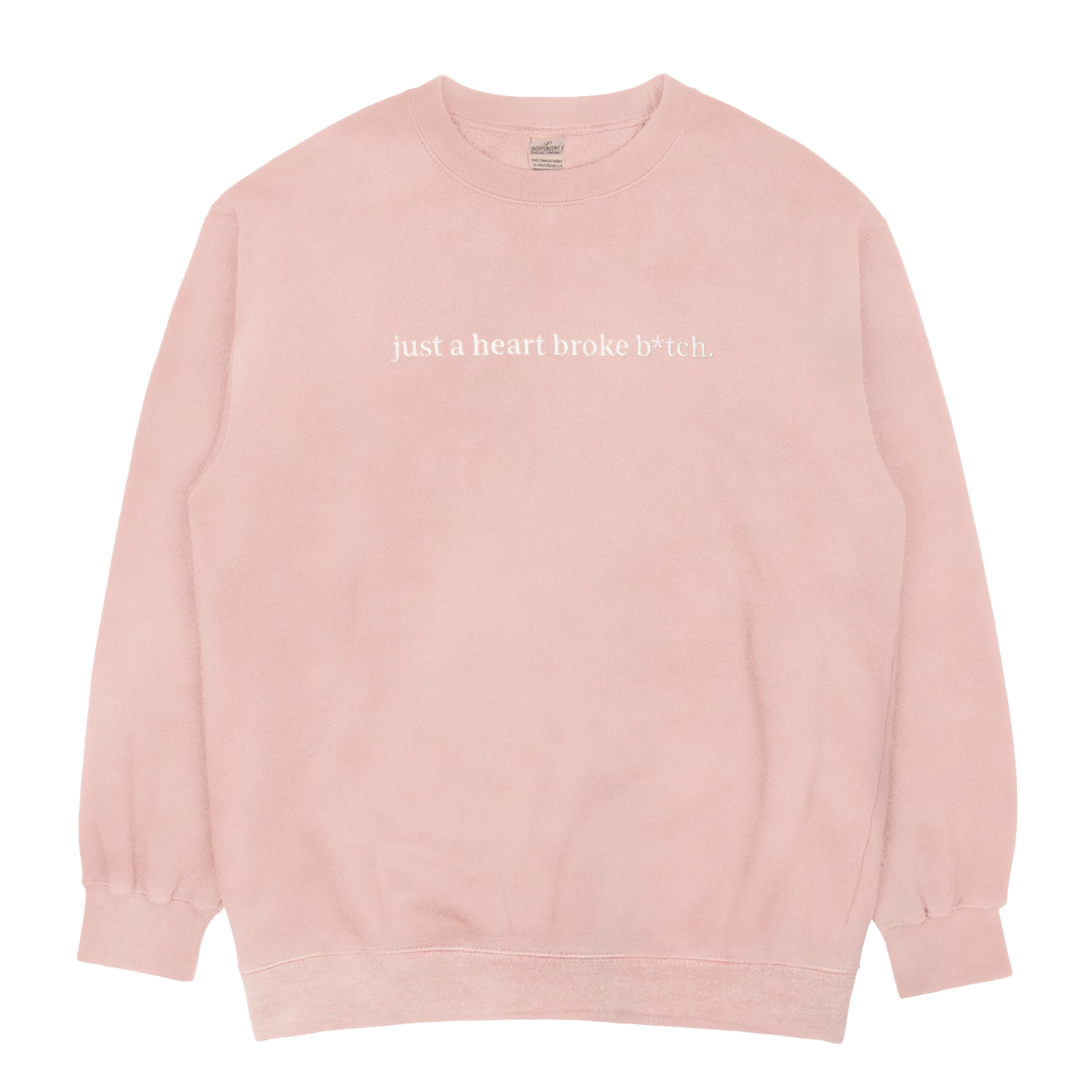 Raye Merch Pink Embroidered 'Heart Broke' Crewneck Sweater | Raye US | Official Store