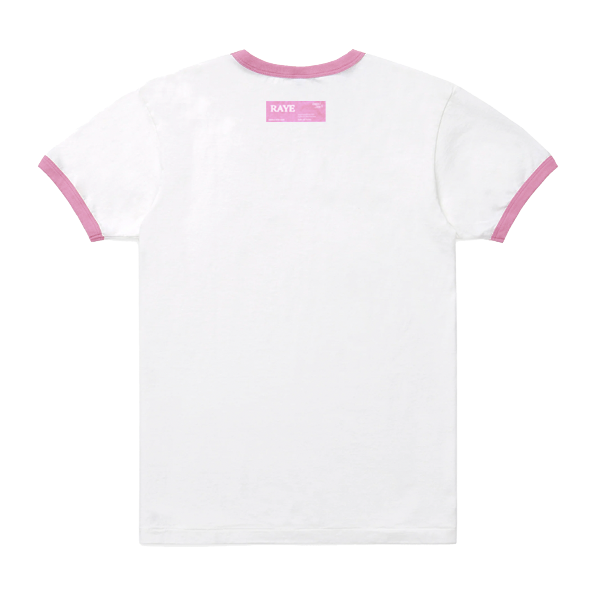 Pink Sinner White Ringer Tee | Raye US | Official Store