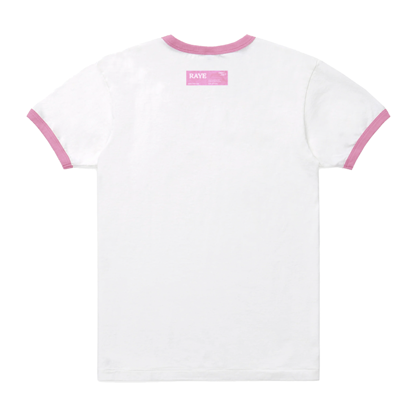 Pink Sinner White Ringer Tee