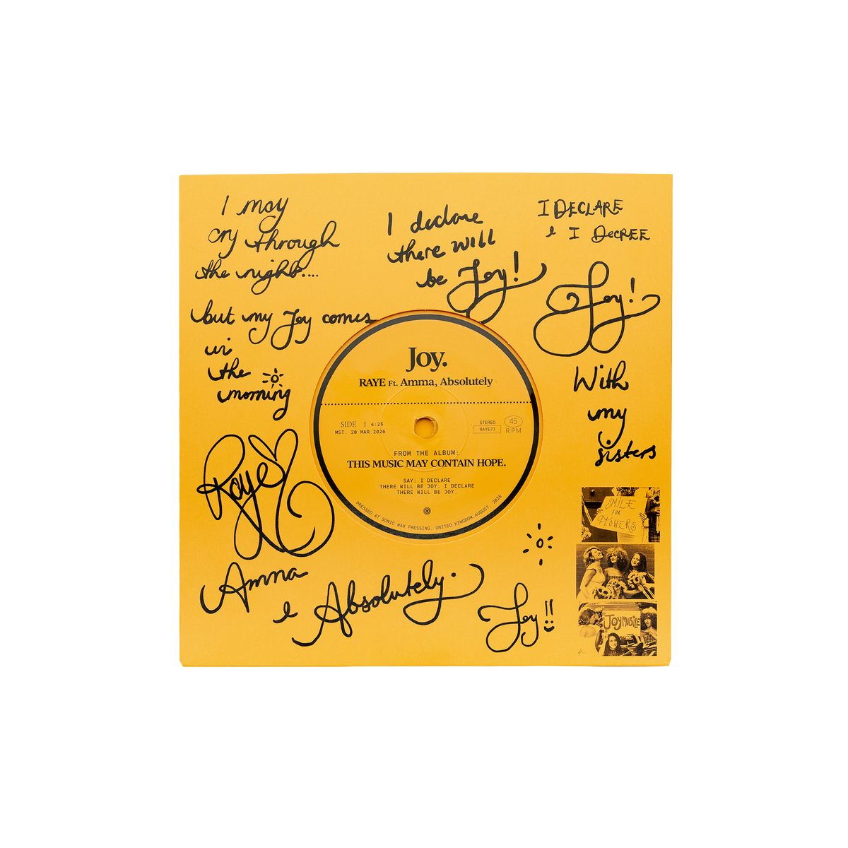 Joy 7" Vinyl